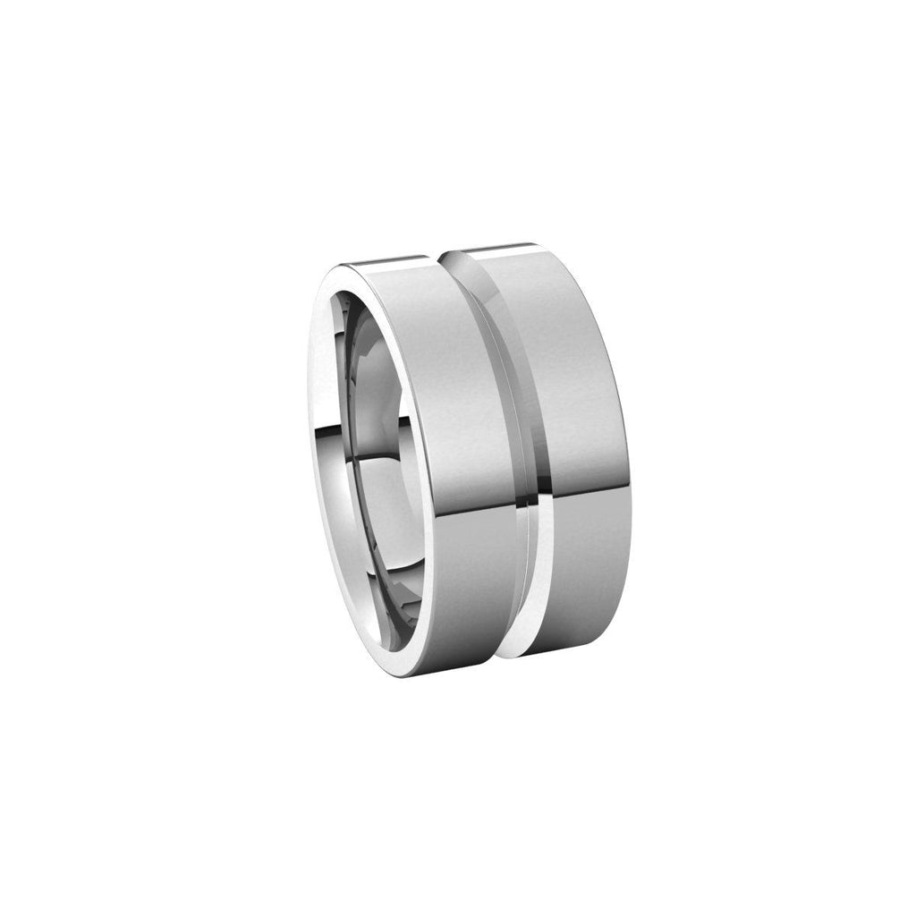 Grooved Comfort-Fit Flat Band