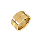 Grooved Comfort-Fit Flat Band