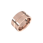 Grooved Comfort-Fit Flat Band