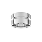 Grooved Comfort-Fit Flat Band