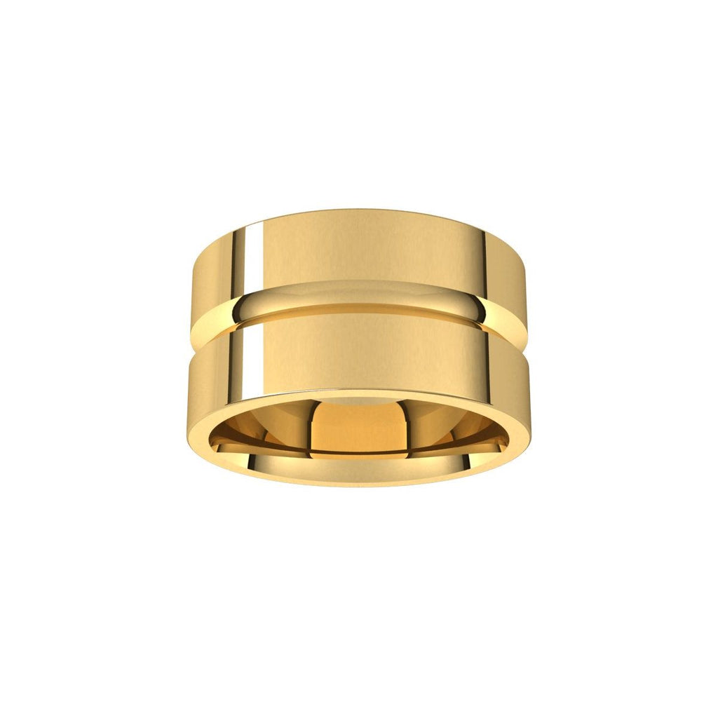 Grooved Comfort-Fit Flat Band