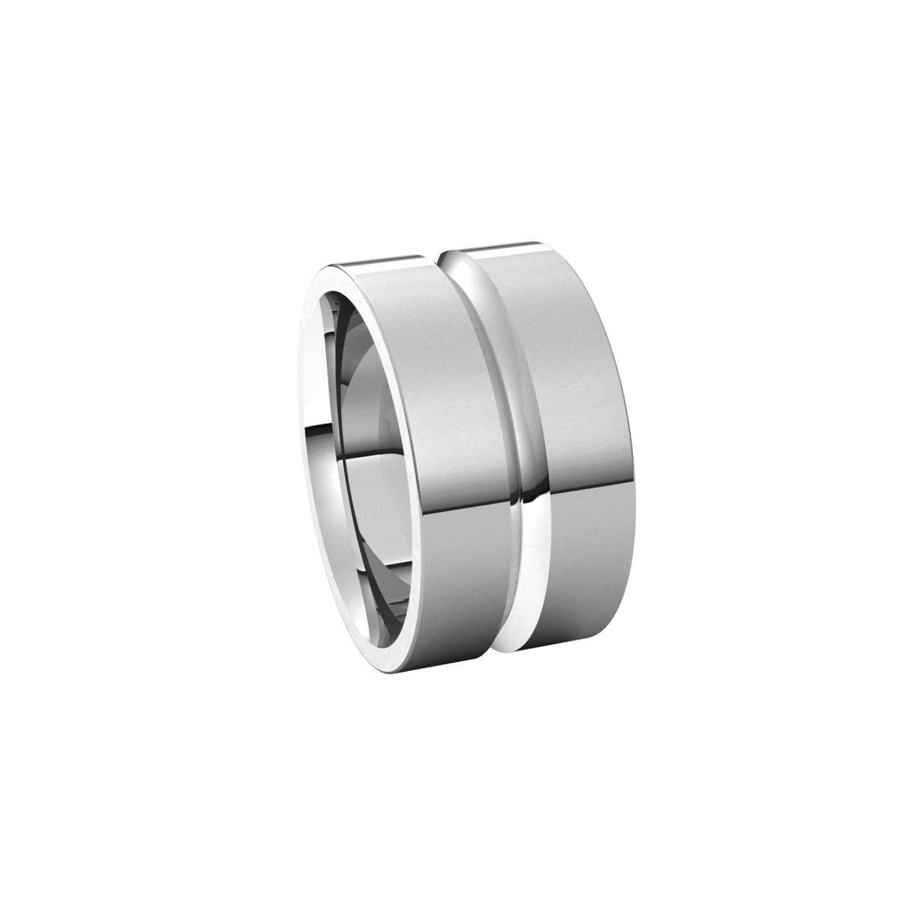 Grooved Comfort-Fit Flat Band