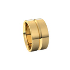 Grooved Comfort-Fit Flat Band