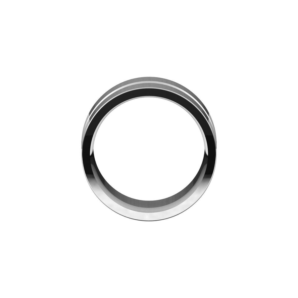 Grooved Comfort-Fit Flat Band