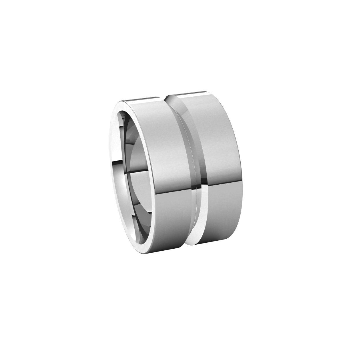 Grooved Comfort-Fit Flat Band