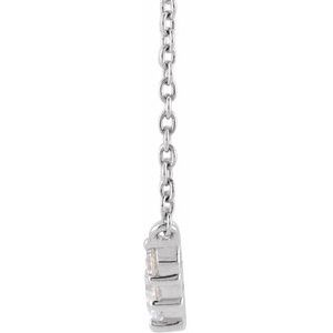 Lab-Grown Diamond Graduated Necklace