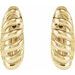 Rope Dome Hoop Earring