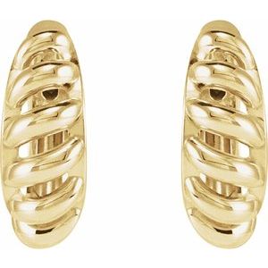 Rope Dome Hoop Earring