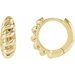 Rope Dome Hoop Earring