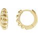 Rope Dome Hoop Earring