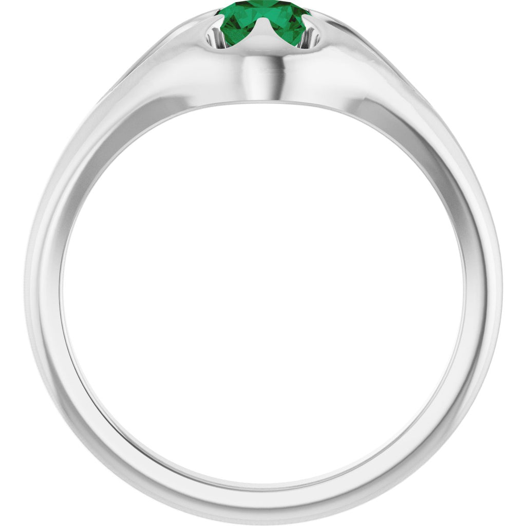Solitaire Belcher Ring