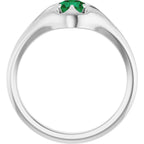 Solitaire Belcher Ring