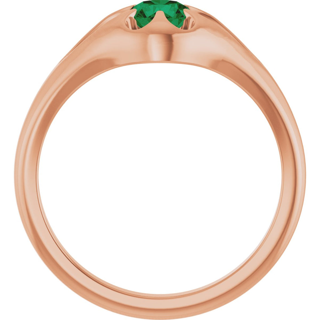 Solitaire Belcher Ring