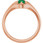 Solitaire Belcher Ring