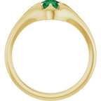 Solitaire Belcher Ring