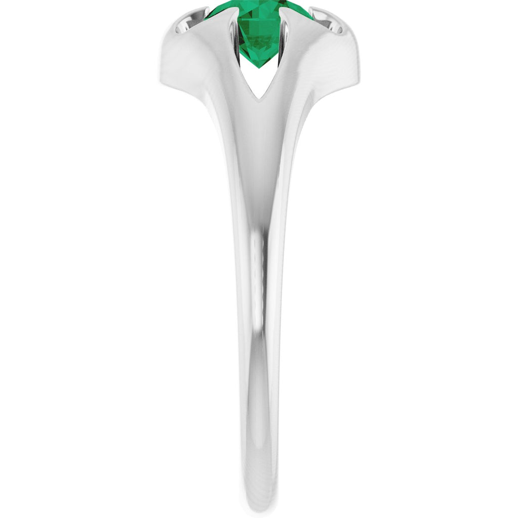 Solitaire Belcher Ring