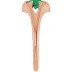 Solitaire Belcher Ring