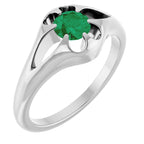 Solitaire Belcher Ring