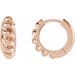 Rope Dome Hoop Earring