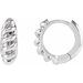 Rope Dome Hoop Earring