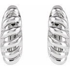 Rope Dome Hoop Earring