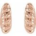 Rope Dome Hoop Earring