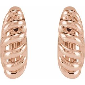 Rope Dome Hoop Earring