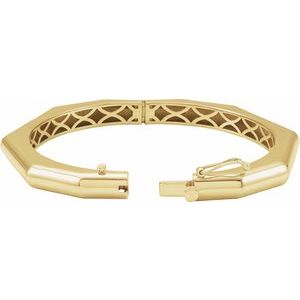 Geometric Hinged Bangle