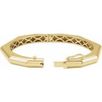Geometric Hinged Bangle