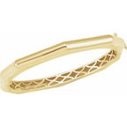 Geometric Hinged Bangle