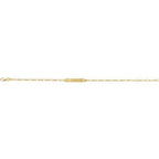 Adjustable Identification Figaro Bracelet