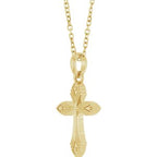 Vintage-Inspired Cross Necklace or Pendant