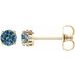 Round 4-Prong Scroll Setting® Stud Earrings
