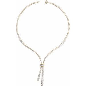 Lab-Grown Diamond Line Necklace