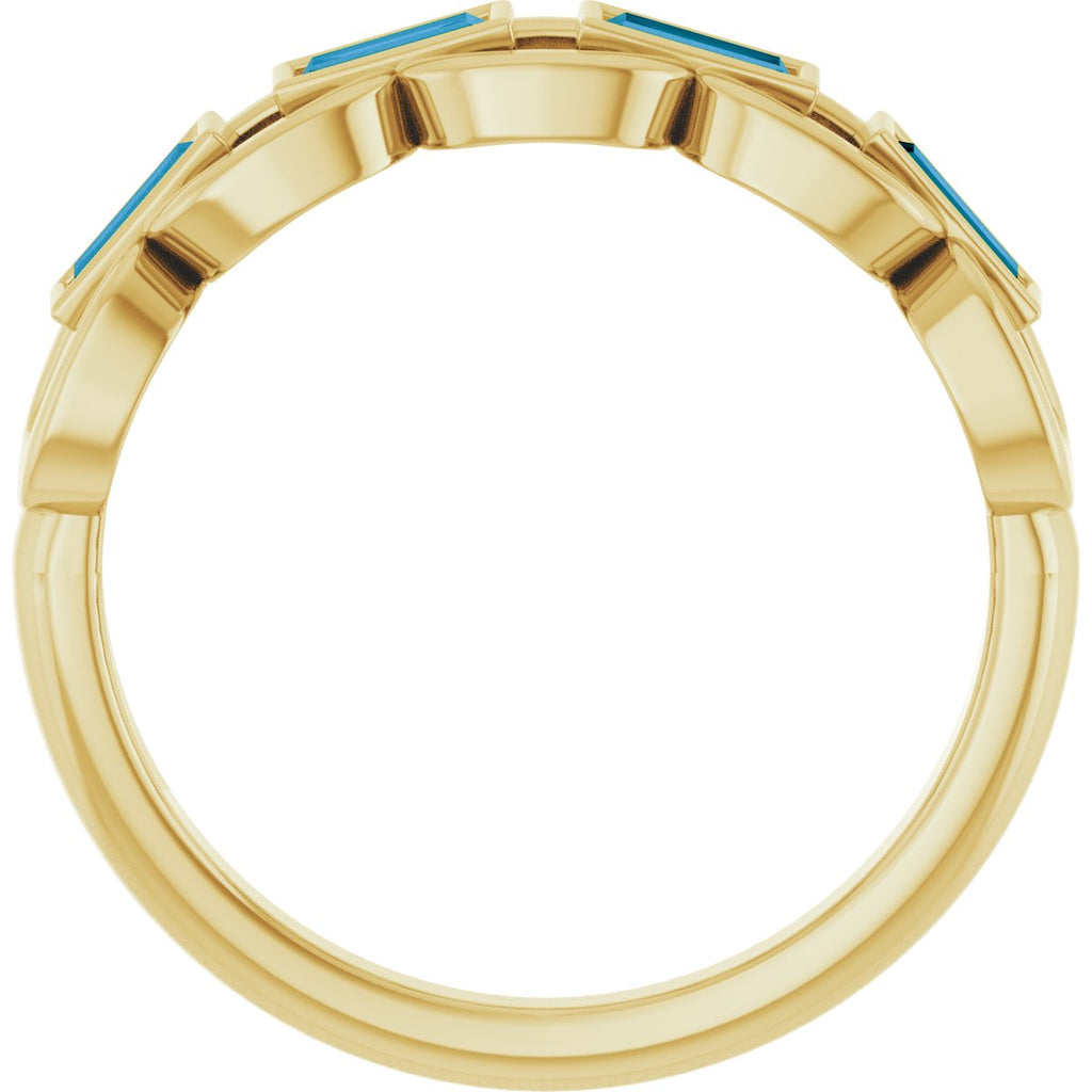 Chain Link Accented Ring