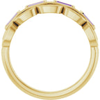 Chain Link Accented Ring