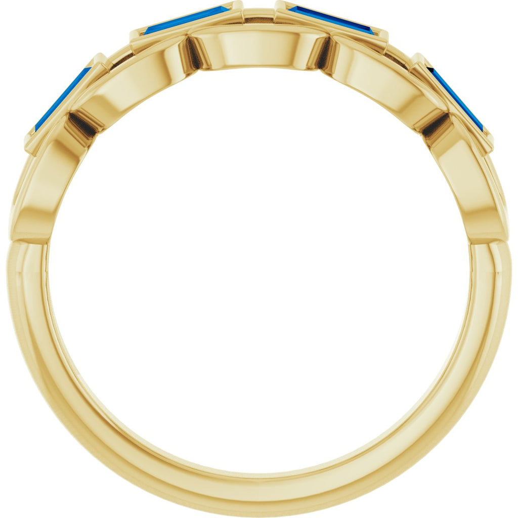Chain Link Accented Ring