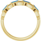 Chain Link Accented Ring