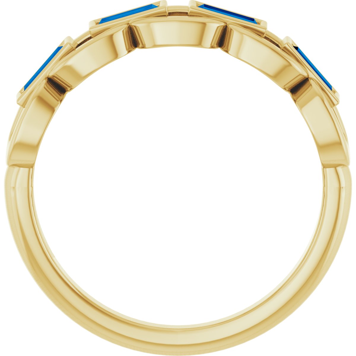 Chain Link Accented Ring