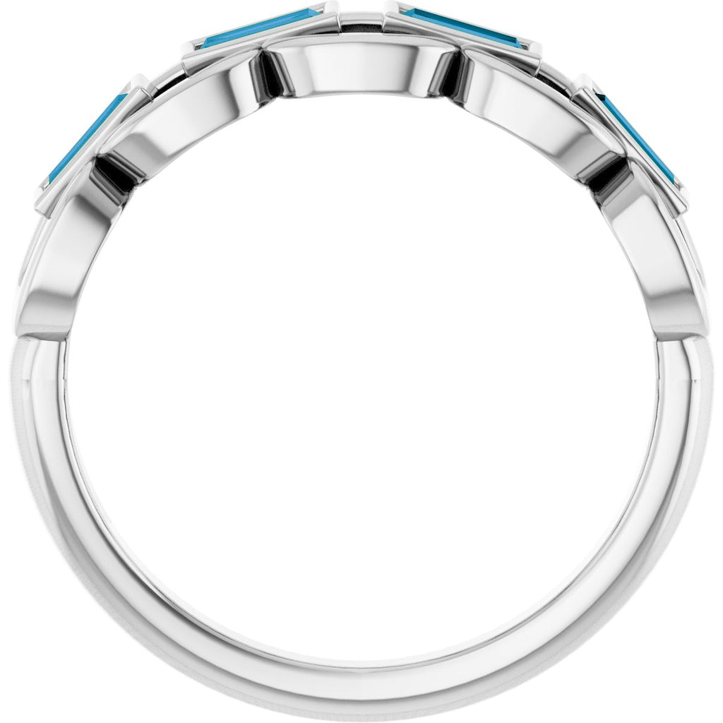 Chain Link Accented Ring