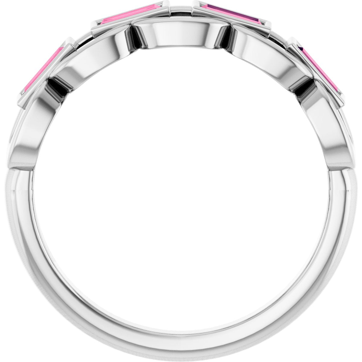 Chain Link Accented Ring