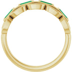 Chain Link Accented Ring