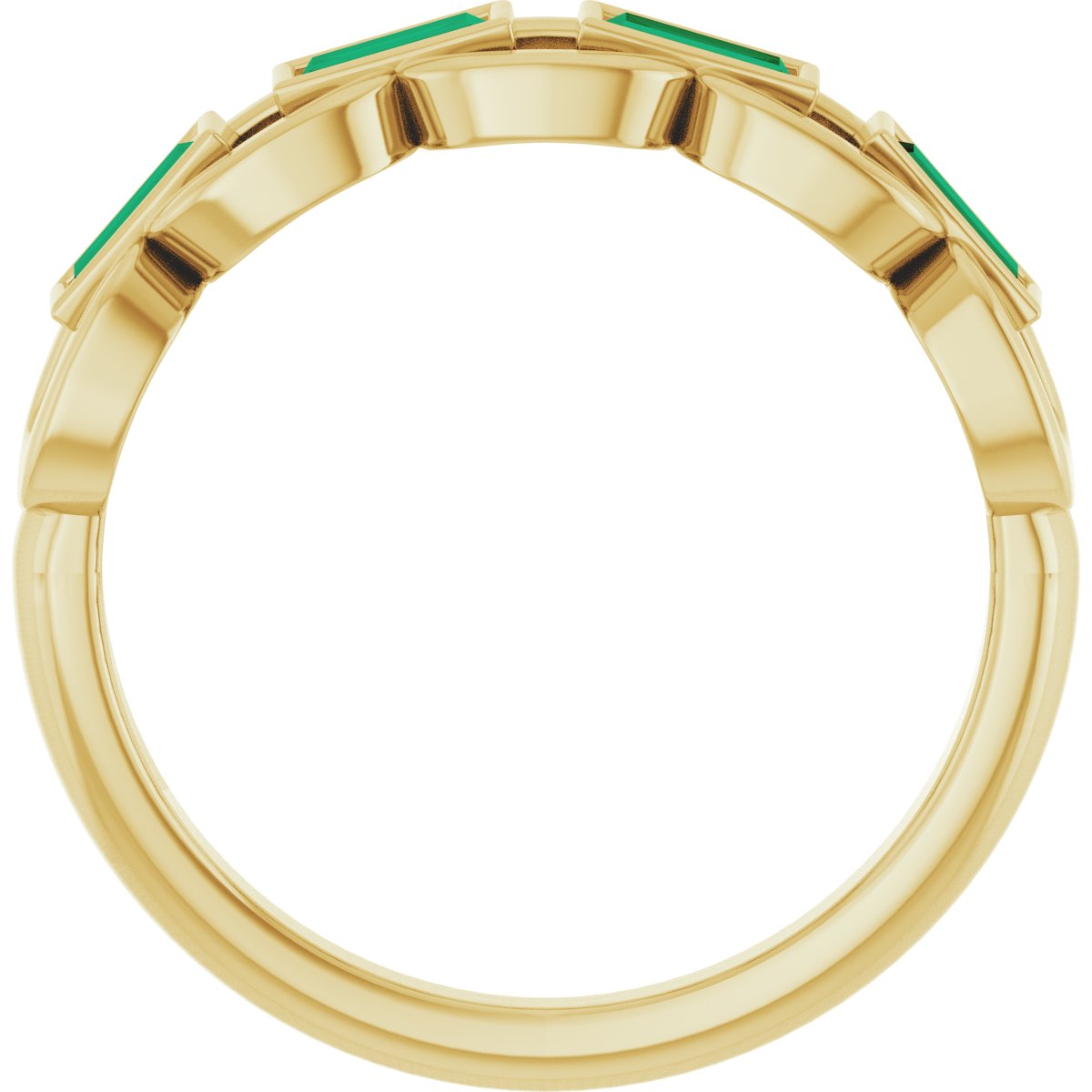 Chain Link Accented Ring
