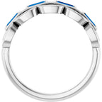Chain Link Accented Ring