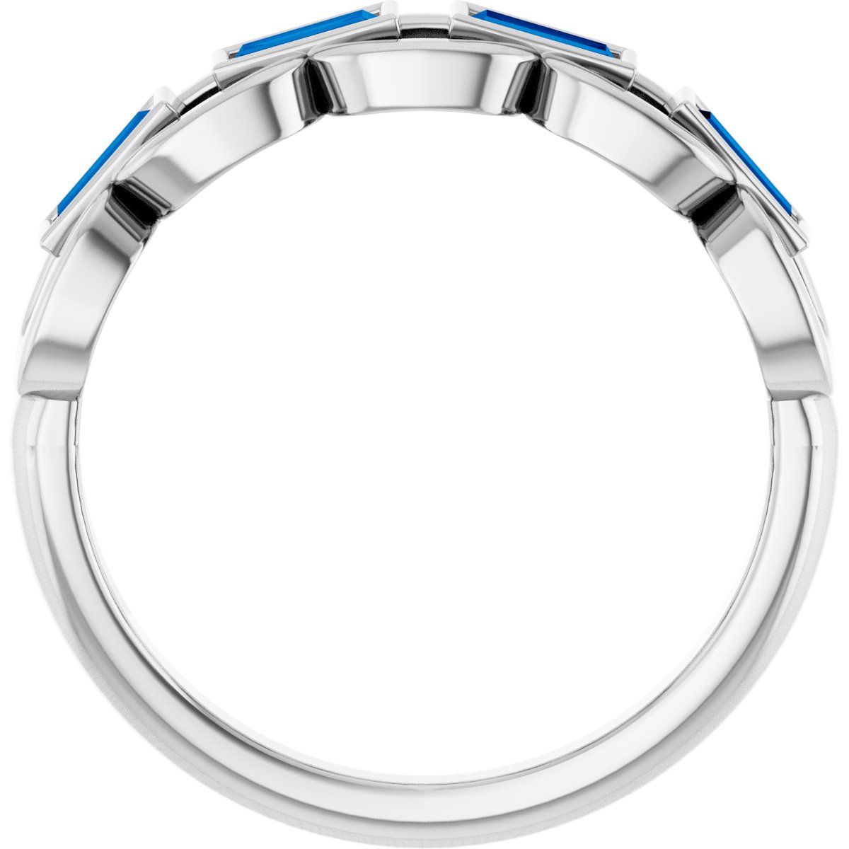Chain Link Accented Ring
