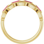Chain Link Accented Ring