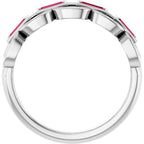 Chain Link Accented Ring