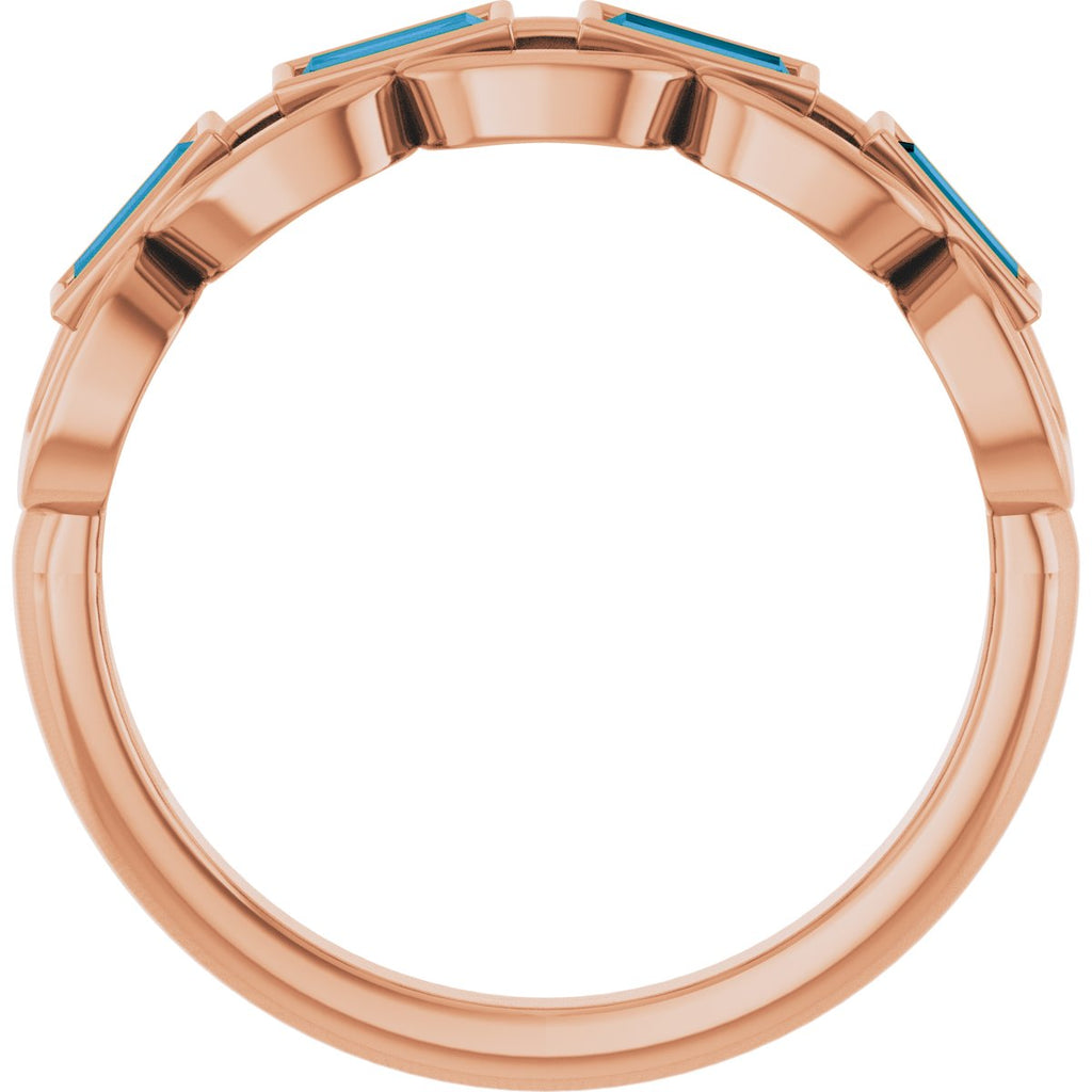 Chain Link Accented Ring