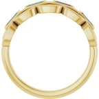 Chain Link Accented Ring