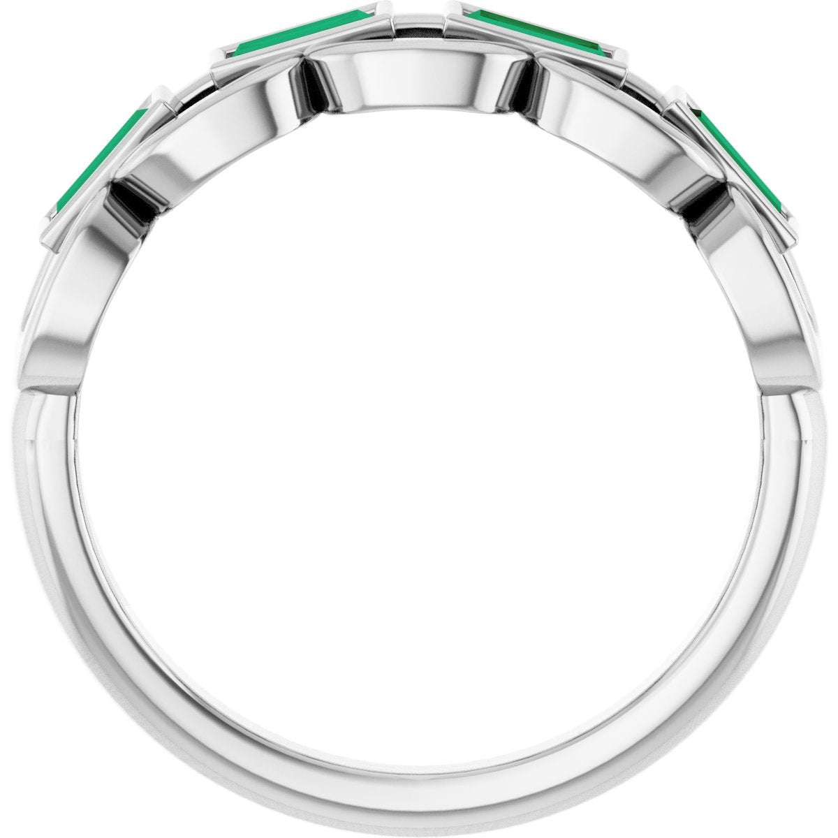 Chain Link Accented Ring